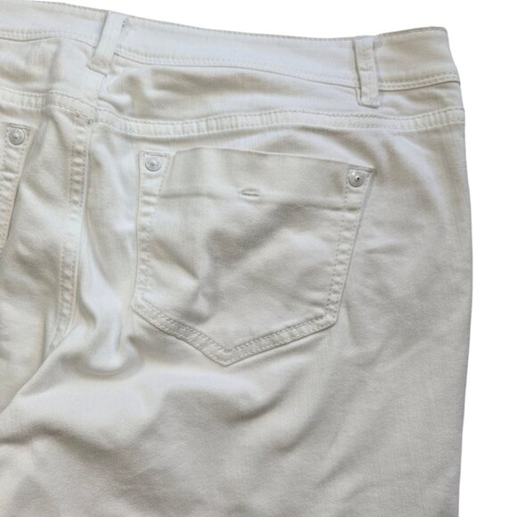 J.Jill Womens White Denim Slim Ankle Jeans Size 10 - Picture 11 of 16